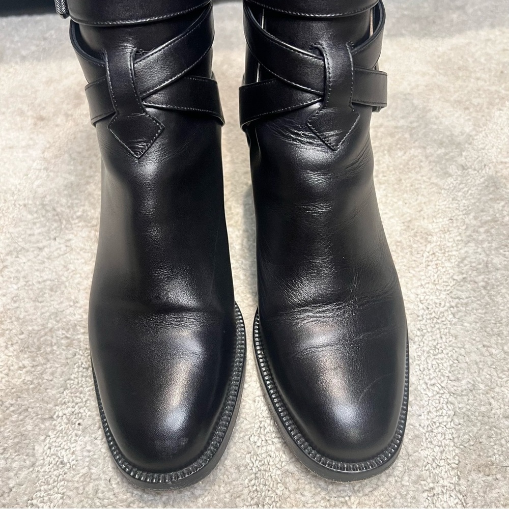 Christian Louboutin Karistrap Black Heeled Ankle Boots - Picture 5 of 10